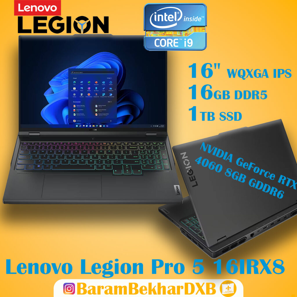 لپ تاپ گیمینگ لنووLenovo Legion Pro 5 16IRX8