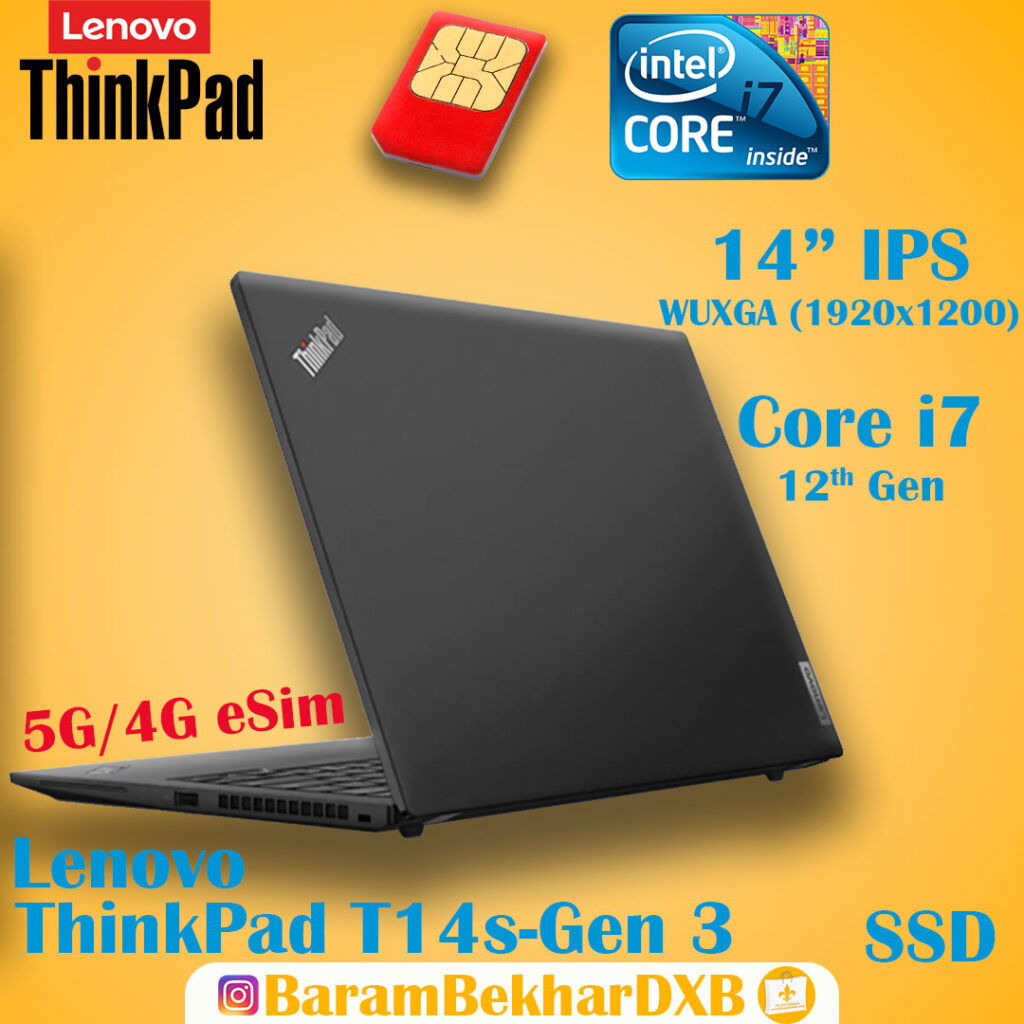 لپتاپ لنوو تینک پد با سیم کارت Lenovo ThinkPad T14s